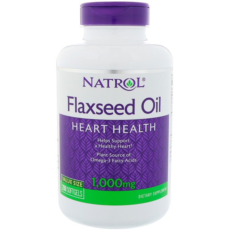Natrol FlaxSeed Oil 1000 мг 200 жел капс