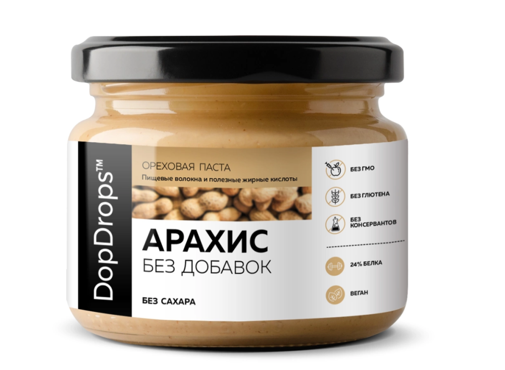 DopDrops Паста Арахис (Без Добавок) 150 гр